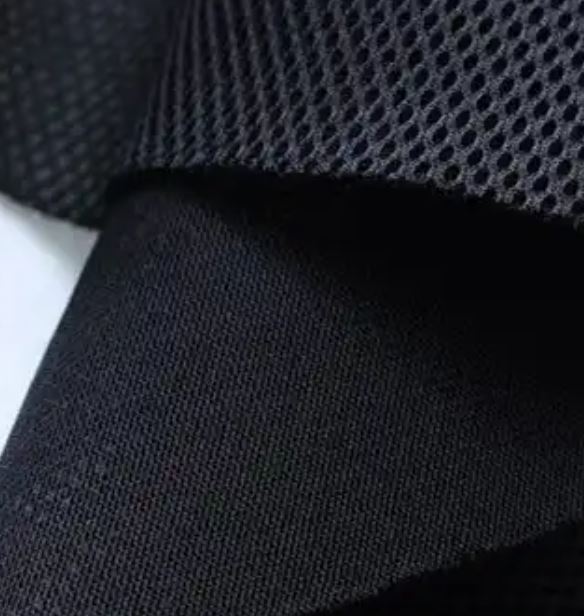 100% Polyester 3d Air Spacer Sandwich Ceev Qhuav Kev Ua Si Mesh Noog Qhov Muag Mesh Npuag Rau Cov Khaub Ncaws Ncaws Pob