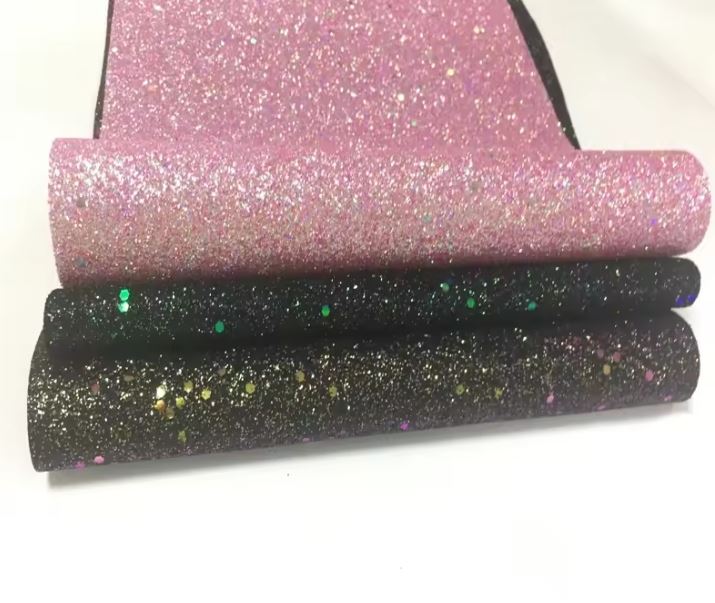 Chunky Glitter Pu Synthetic Leather