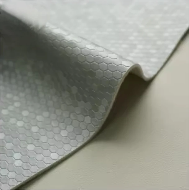 Factory Lag luam wholesale Faux Khoom Npuag Embossed PVC Synthetic Tawv Rau Hnab