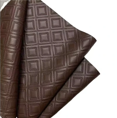 Customized Sofa Chair Tawv Tsheb Upholstery Cov ntaub ntawv Grids Rexine Tawv Rau Hnab Makin