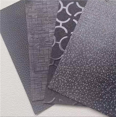 PVC Synthetic Leather Embossed Printed Faux Tawv Npuag 2.0mm PVC Tawv Rau Tsheb Mat Pem Teb